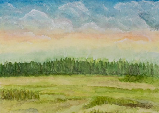 Field at Sunset Archival Print